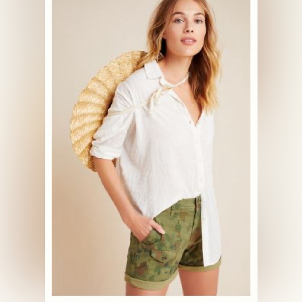 Camo Anthropologie shorts